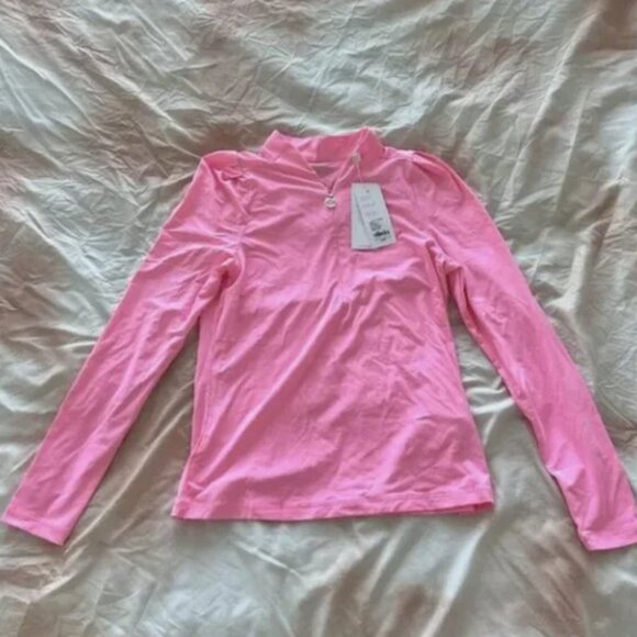 UPF 50+ Luxletic Sania Half Zip Sunguard - Rousseau Pink- Size XS *NWT* - Picture 3 of 5